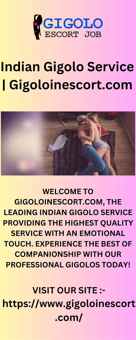 gigolo jobs in india|Service